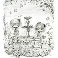 Fountain girl ghosts