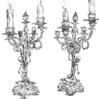 Candlestick with Hanging